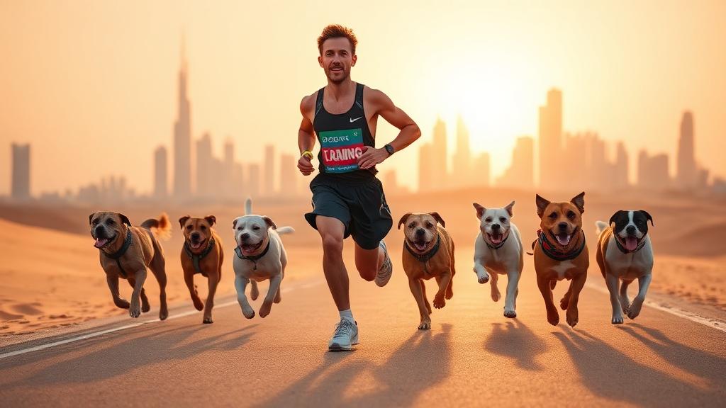 A Dubai Runner's World-Record Attempt to Support Sheltered Dogs