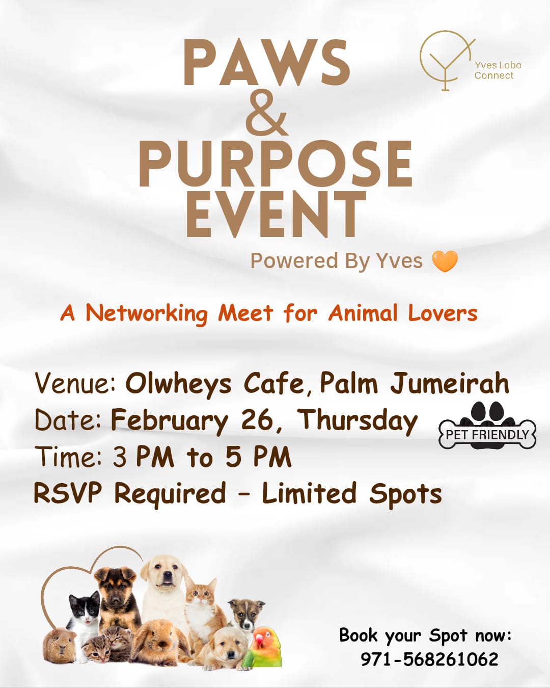 Paws & Purpose: UAE's Pet Business Networking Event at Palm Jumeirah (February 2026)